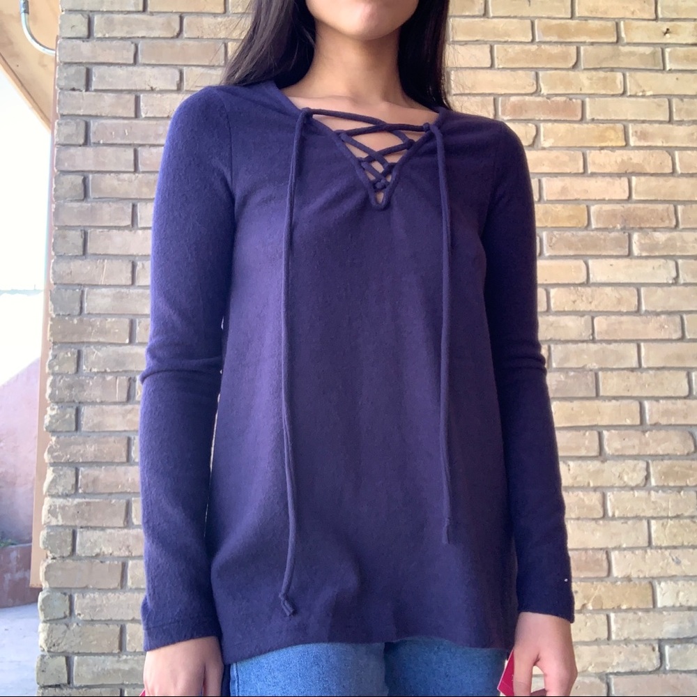 Navy blouse